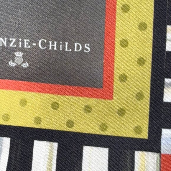 NWOT Mackenzie Childs Courtly Check Cotton Napkin & A Man With A View Dish Towel - Picture 9 of 15